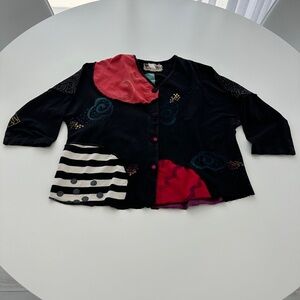 Skramble Embellished Patchwork Cardigan